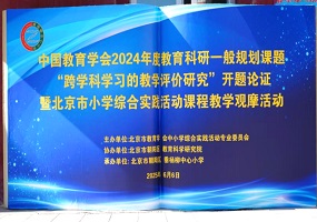 北京市朝阳区垂杨柳中心小学成功举办“跨学科学习的教学评价研究”课题开题论证会